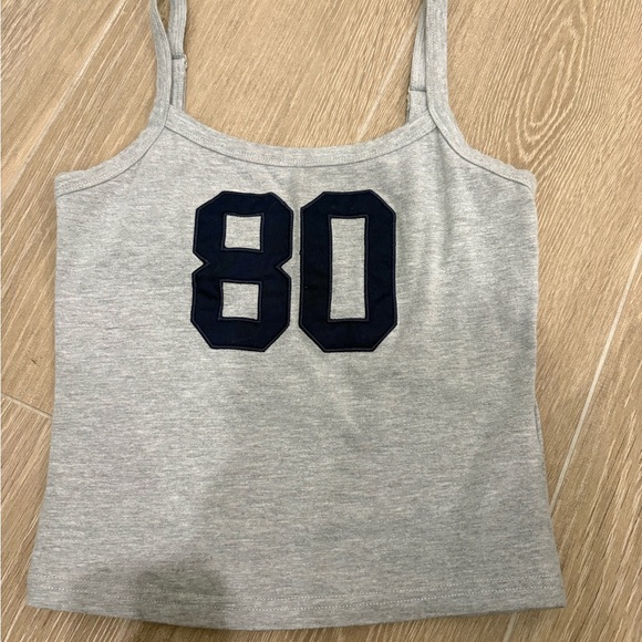 Edikted Tops - Edikted Gray Camisole with Navy '80' Design